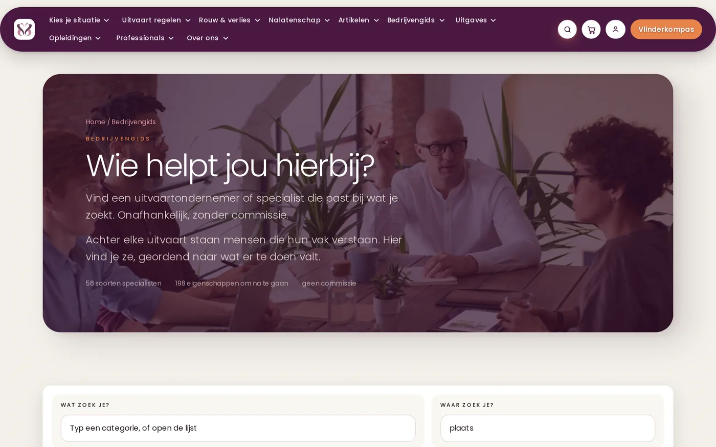 De bedrijvengids van Uitvaart-Platform.nl